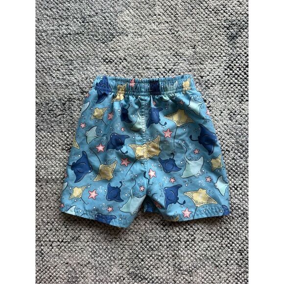 Rugged Butts 3T Starfish & Stingrays Swim Trunk Shorts - Picture 3 of 3